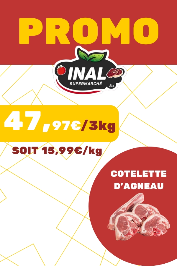 Promotion boucherie poulet halal