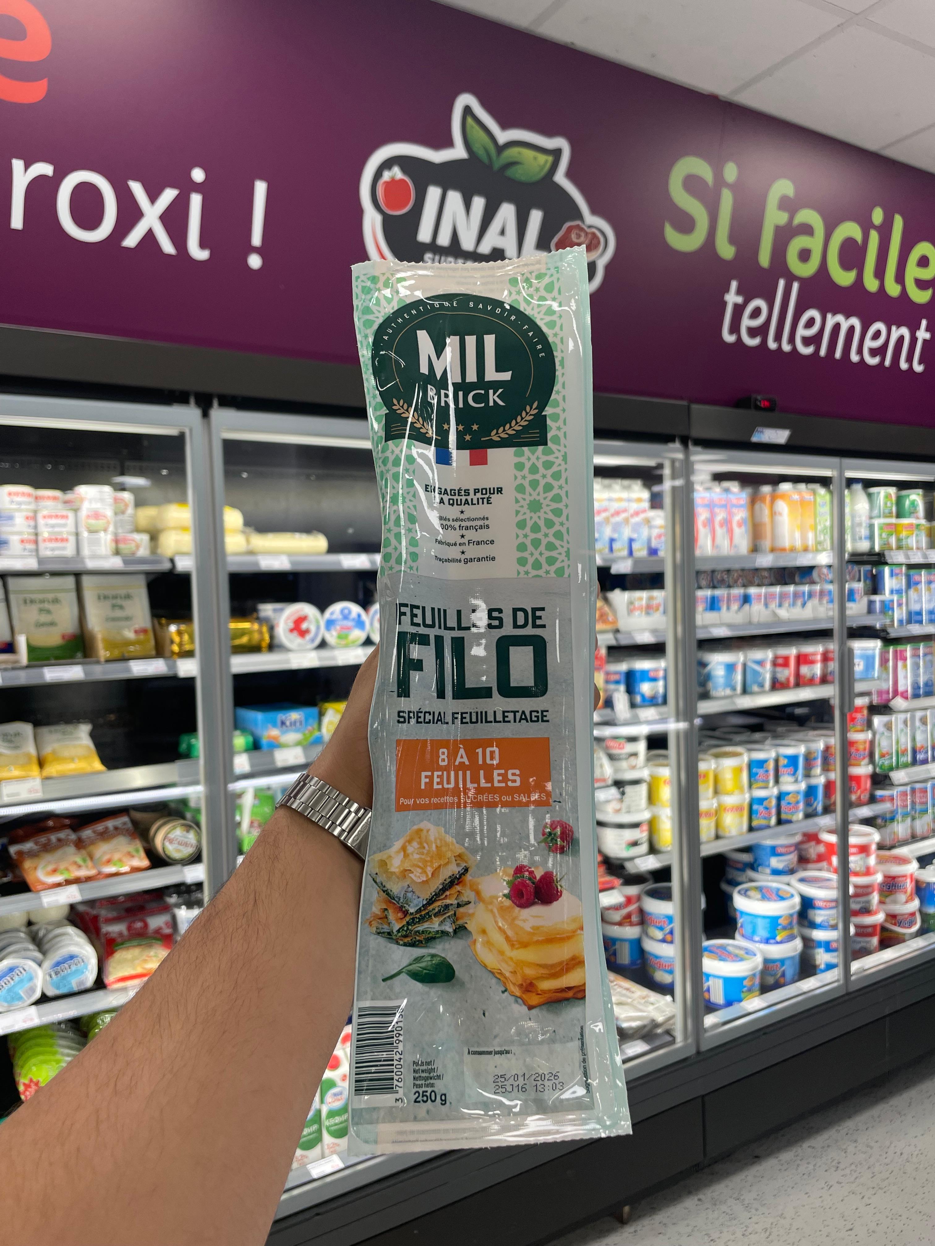 Pâtes Filo Fraîches